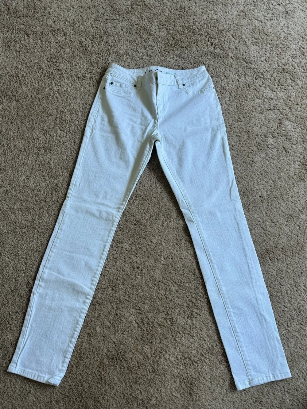 INC International Concepts White Women’s Skinny Jeans